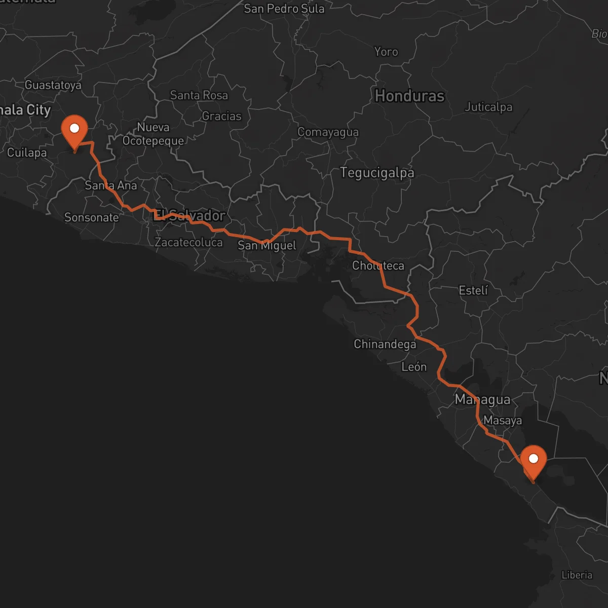 Ruta Rivas - Jutiapa