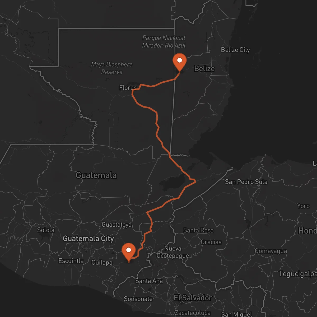 Ruta San Ignacio - Jutiapa