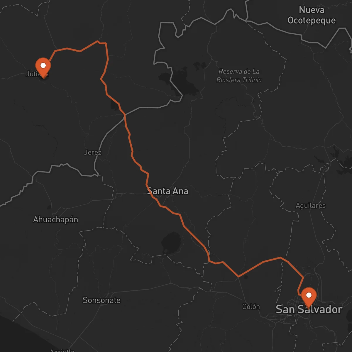 Ruta Jutiapa - San Salvador