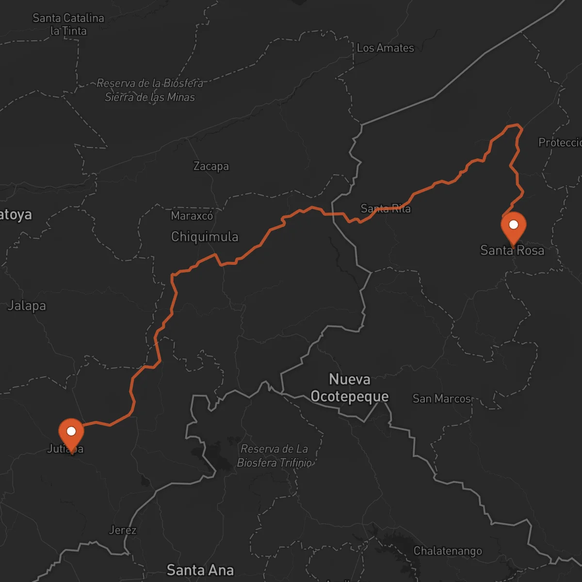 Ruta Jutiapa - Santa Rosa de Copán