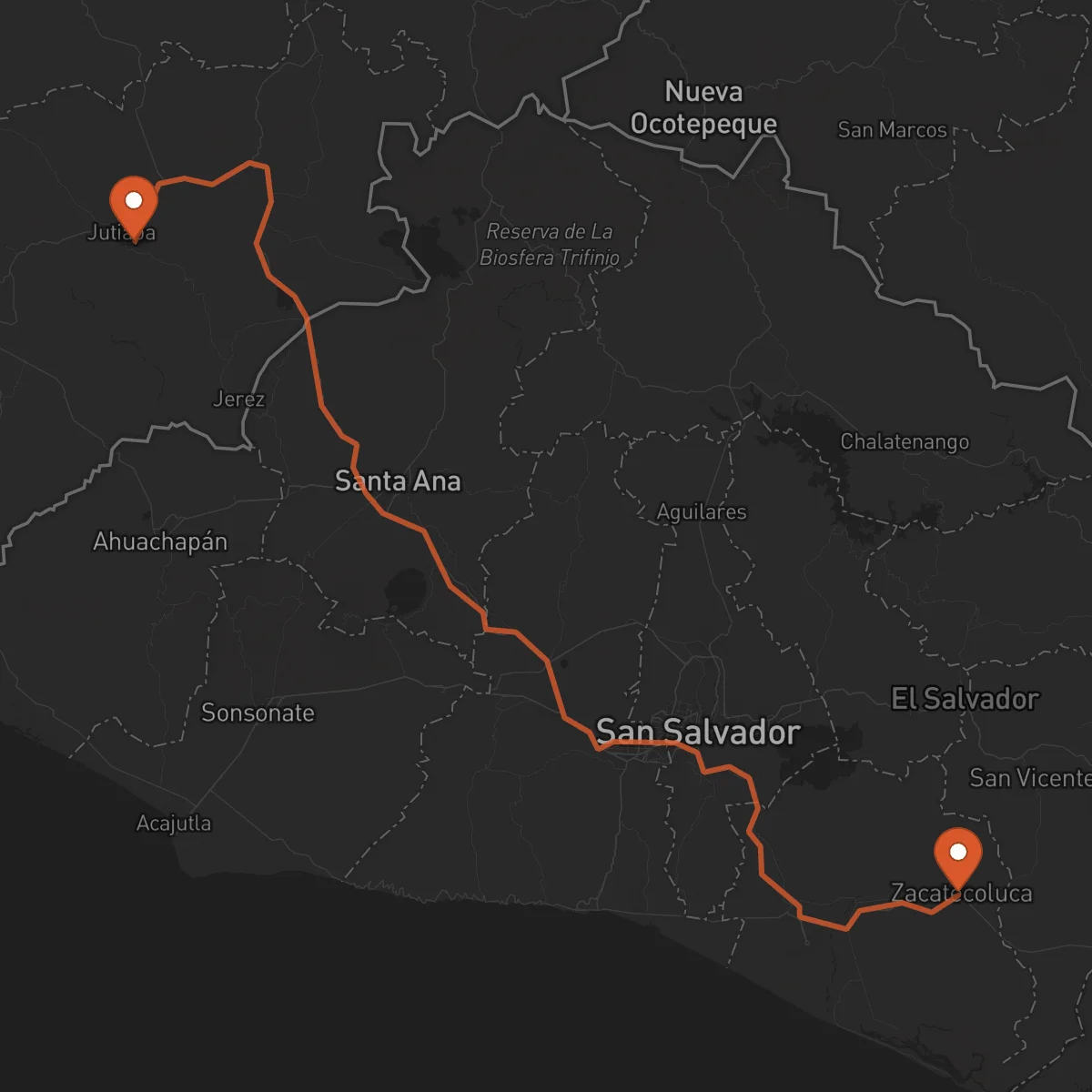 Ruta Jutiapa - Zacatecoluca