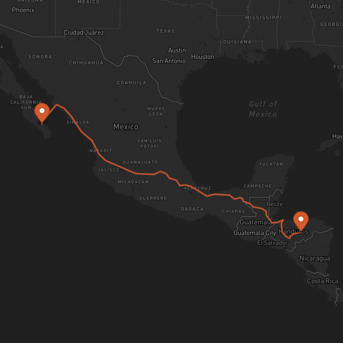 Ruta La Paz - Juticalpa