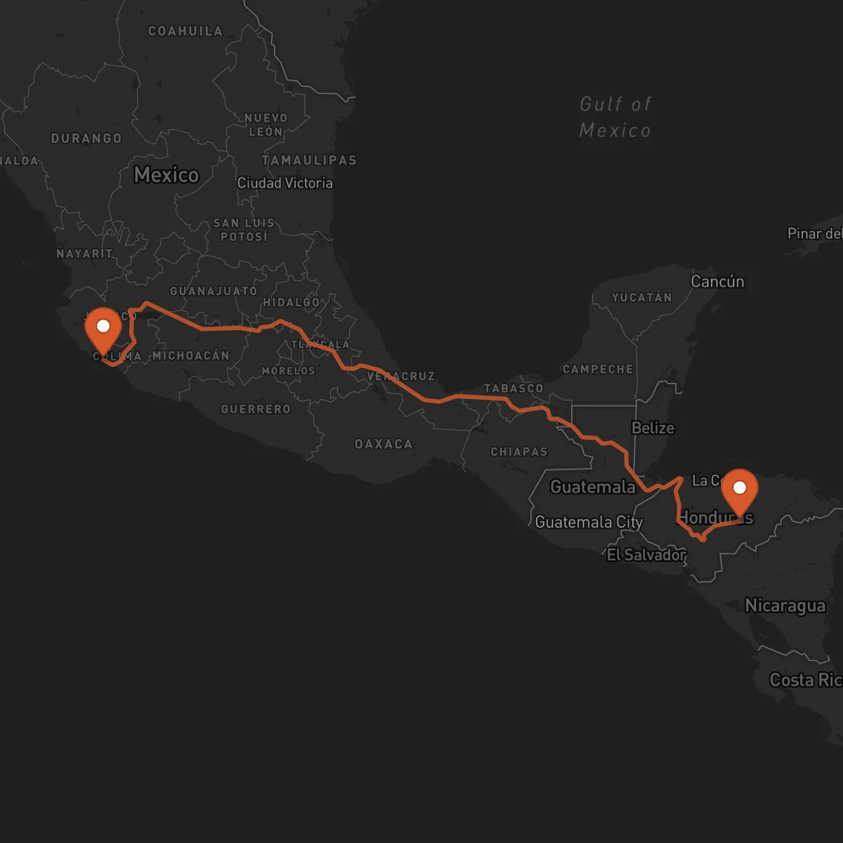 Ruta Juticalpa - Manzanillo