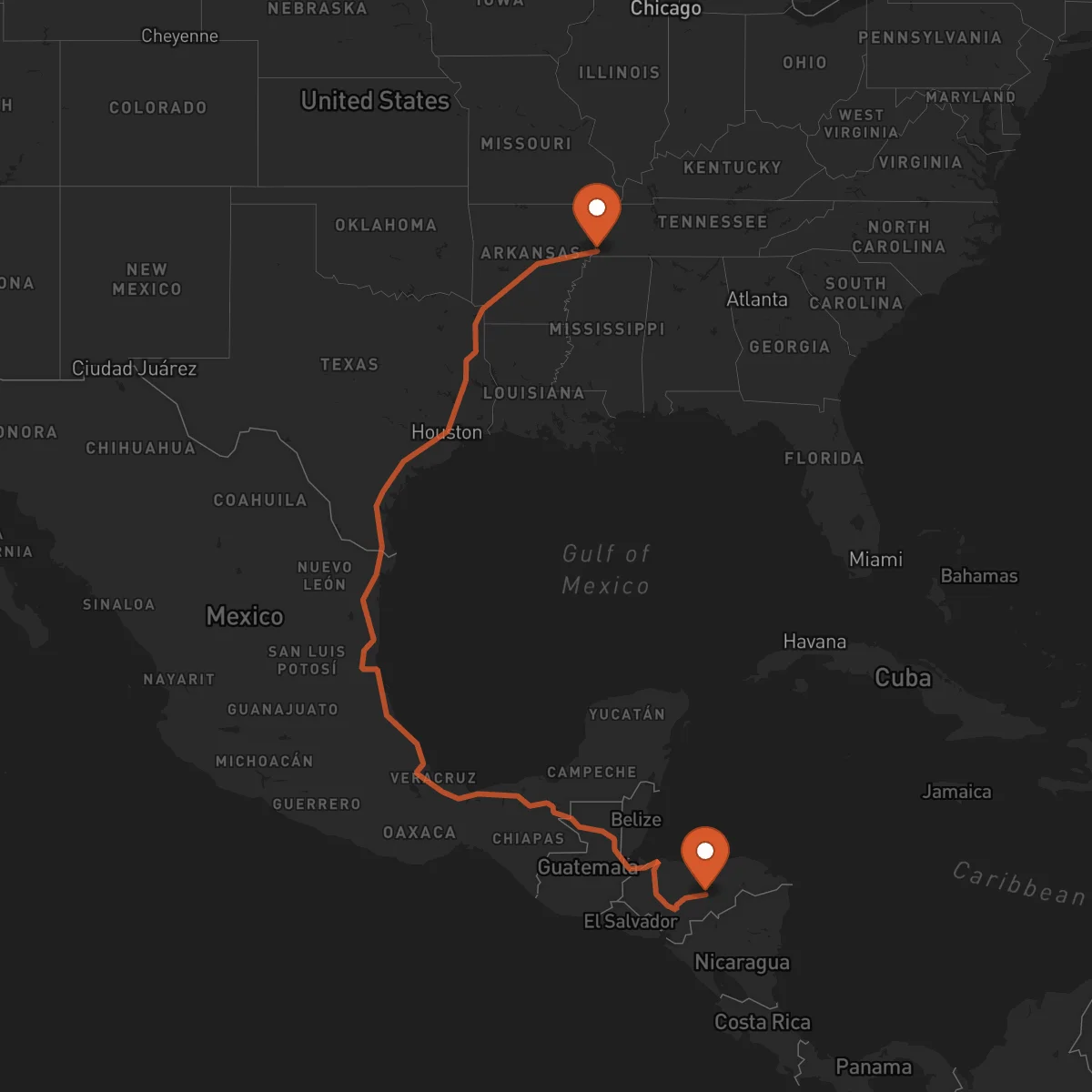 Ruta Juticalpa - Memphis