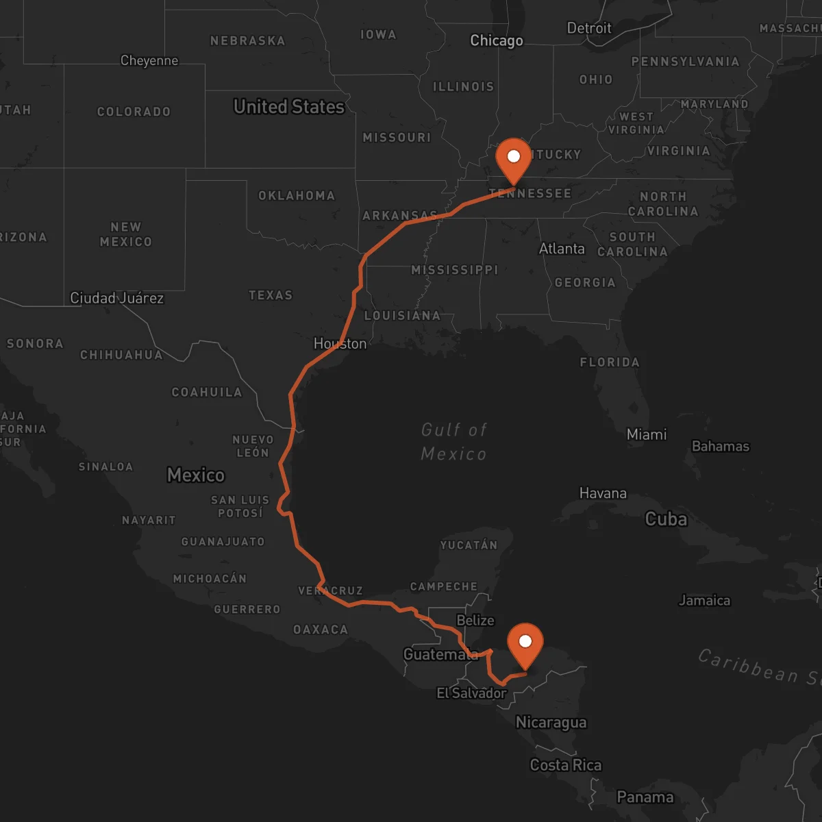 Ruta Juticalpa - Nashville