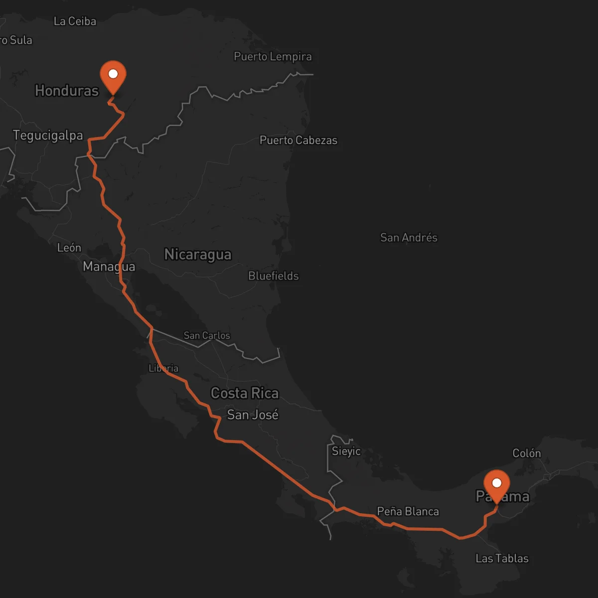 Ruta Juticalpa - Penonomé