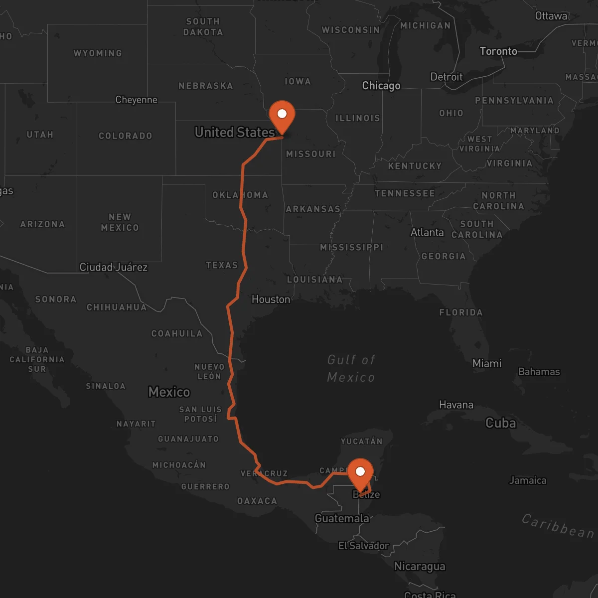 Ruta San Ignacio - Kansas City