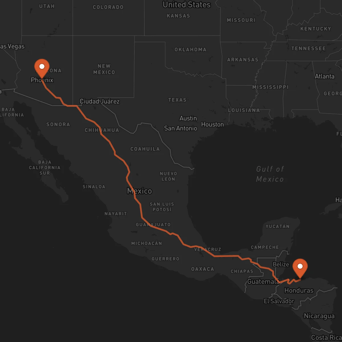 Ruta La Ceiba - Phoenix