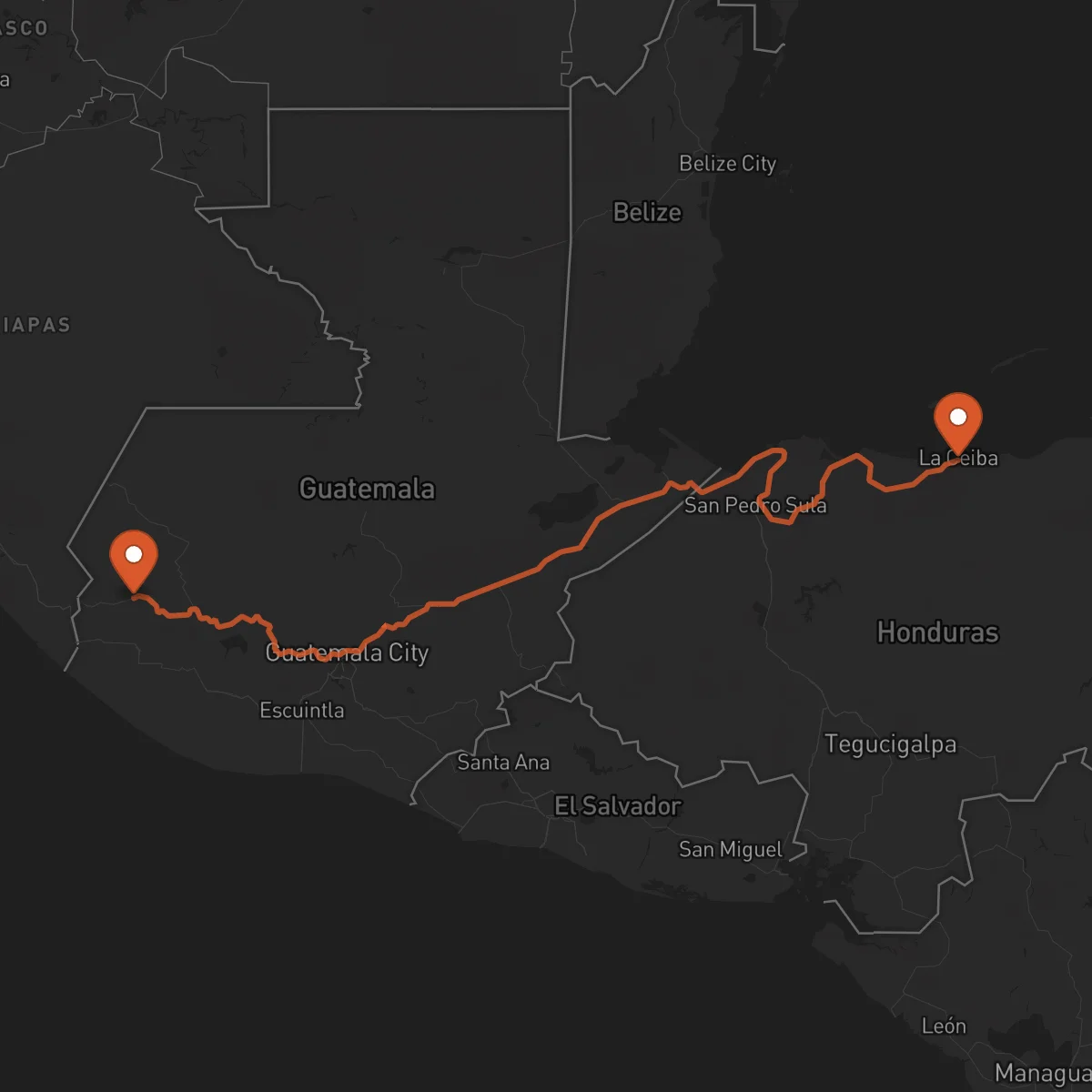 Ruta La Ceiba - San Marcos