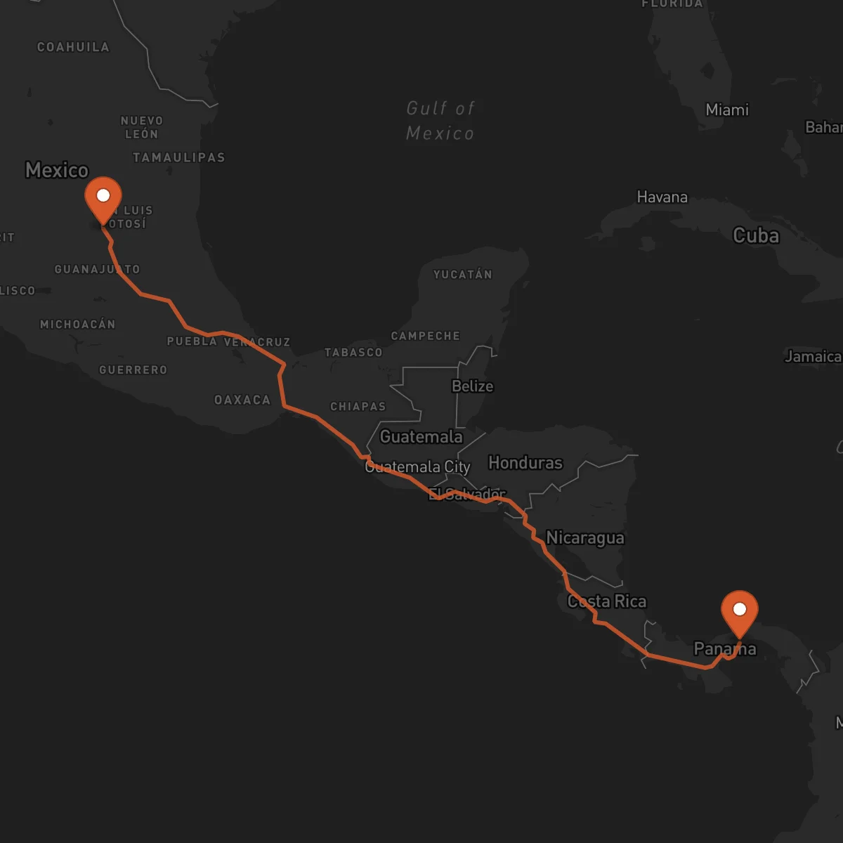 Ruta La Chorrera - San Luis Potosí