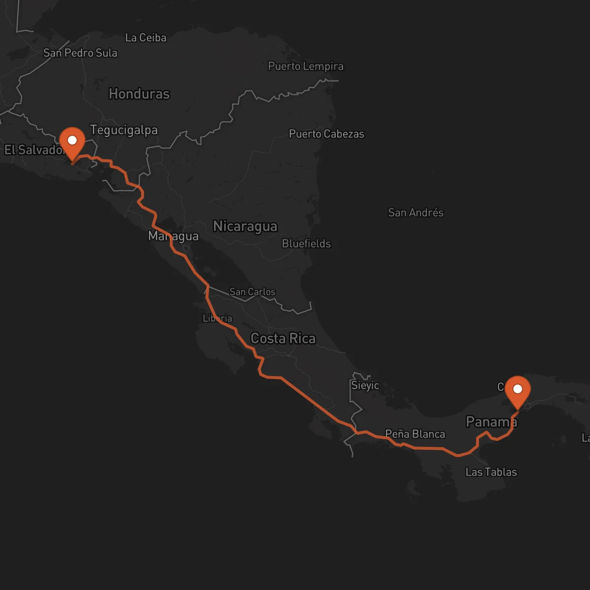 Ruta La Chorrera - San Miguel