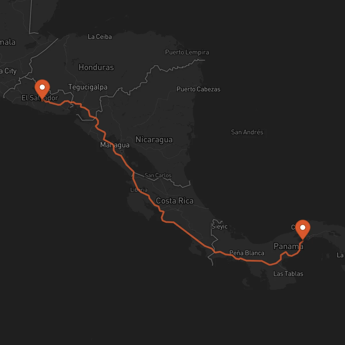Ruta San Vicente - La Chorrera