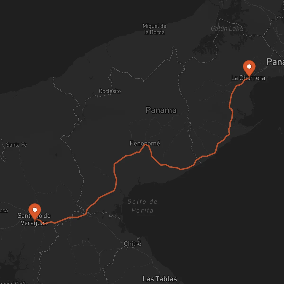Ruta Santiago de Veraguas - La Chorrera