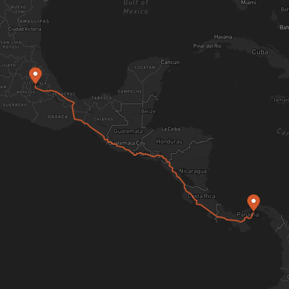 Ruta Tlaxcala - La Chorrera