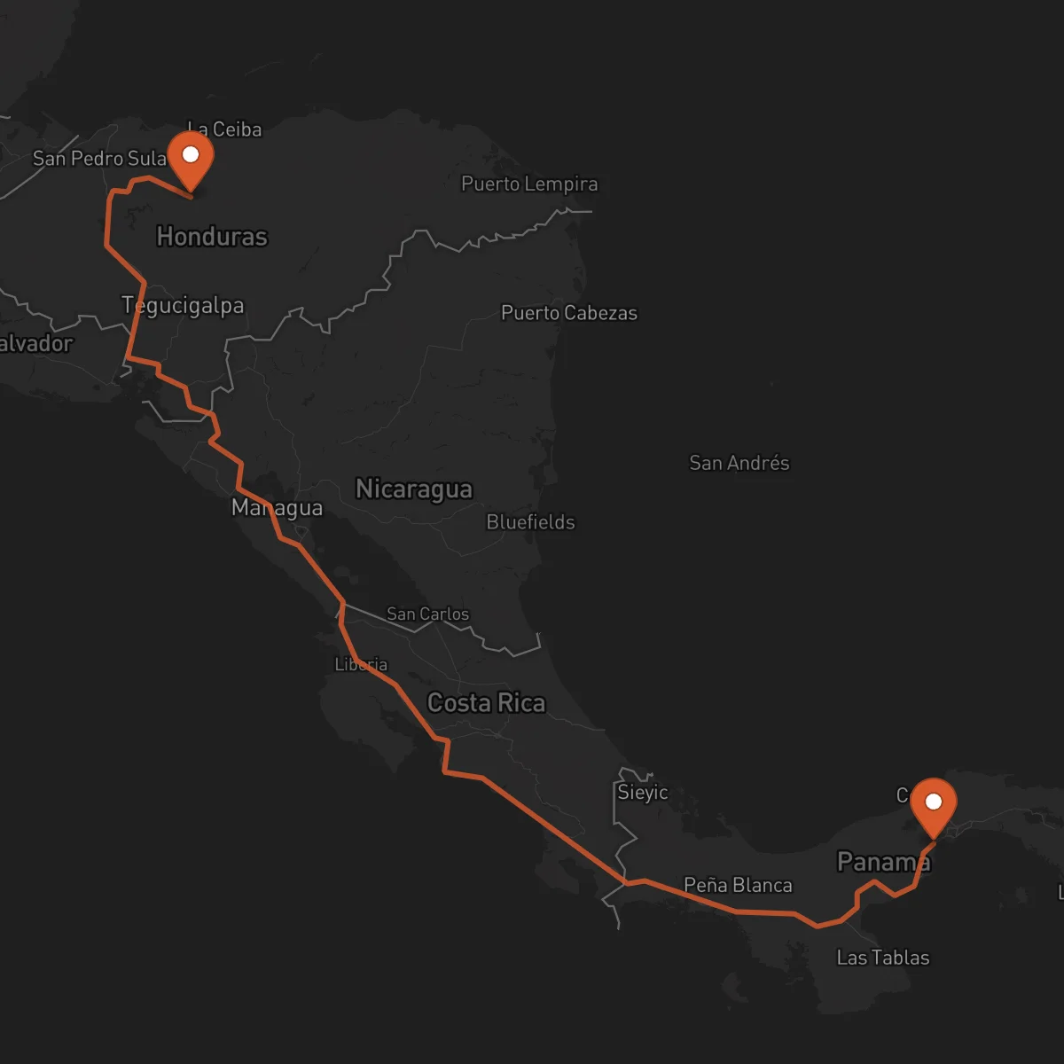 Ruta Yoro - La Chorrera