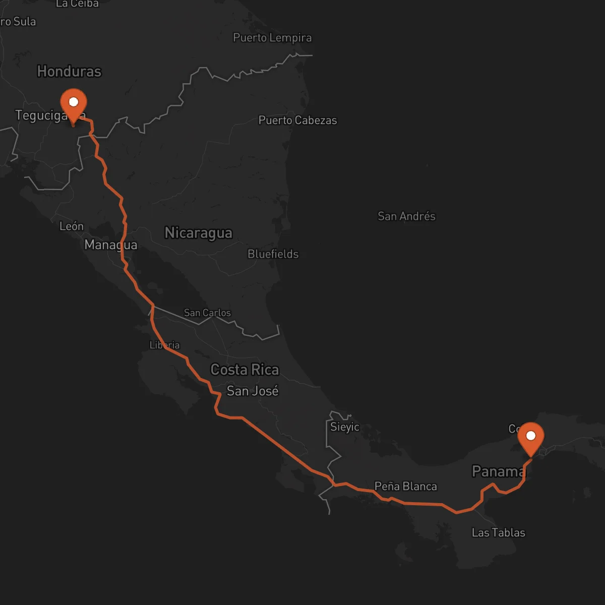 Ruta Yuscarán - La Chorrera