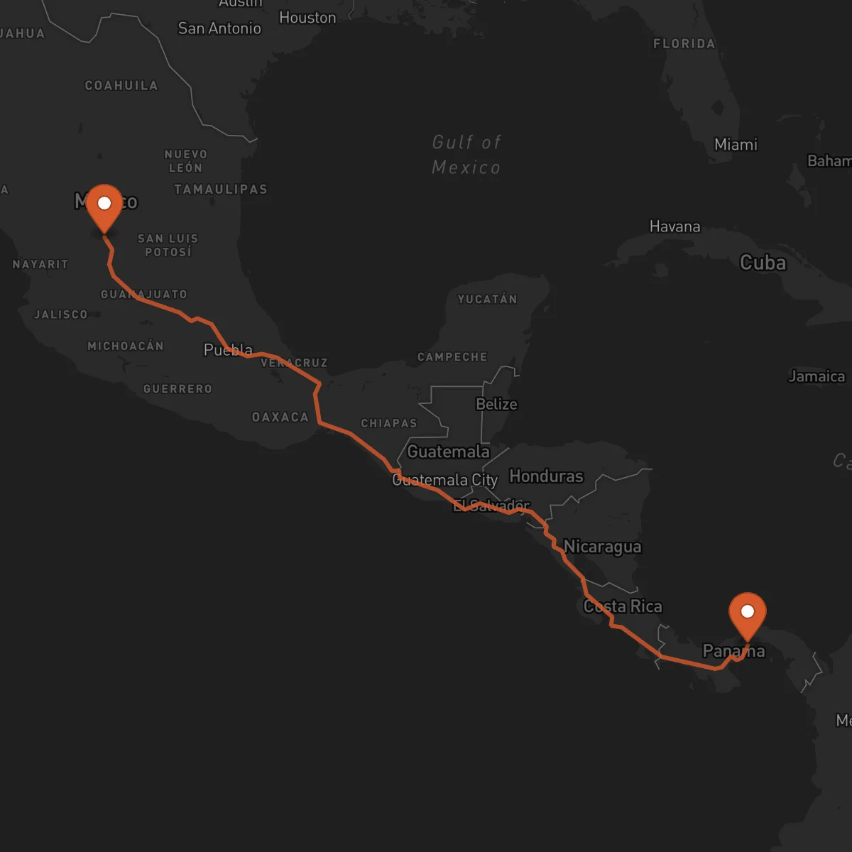 Ruta Zacatecas - La Chorrera