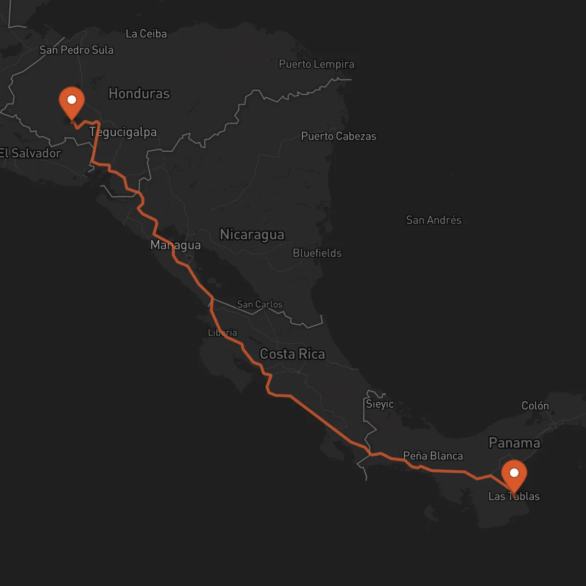 Ruta Las Tablas - La Esperanza