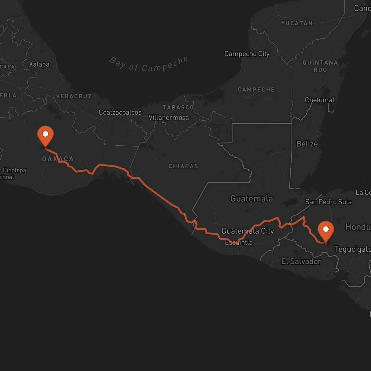 Ruta La Esperanza - Oaxaca de Juárez