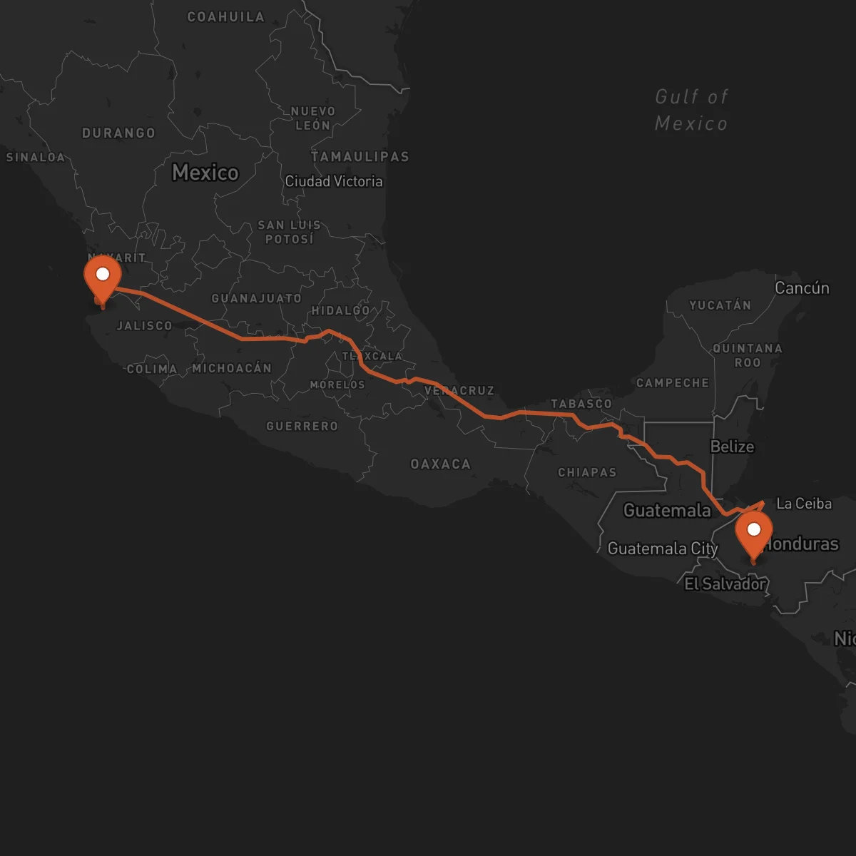 Ruta Puerto Vallarta - La Esperanza