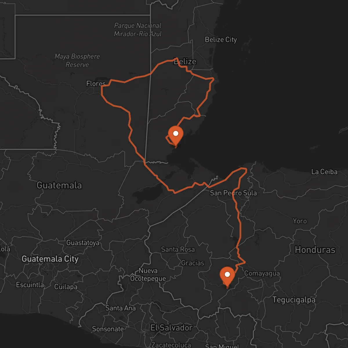 Ruta La Esperanza - Punta Gorda