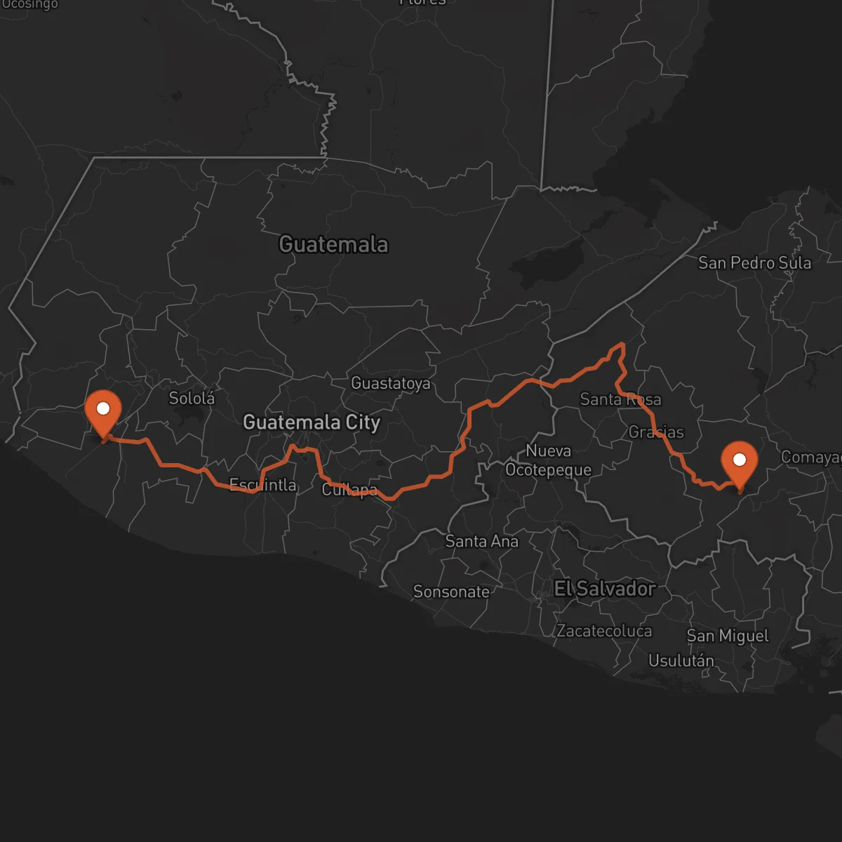 Ruta Retalhuleu - La Esperanza
