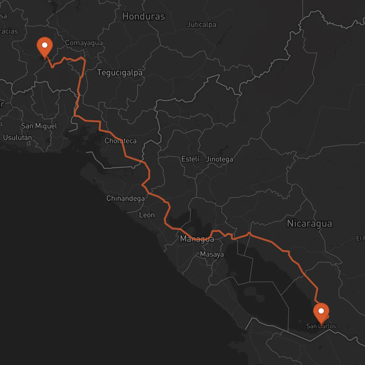 Ruta San Carlos - La Esperanza