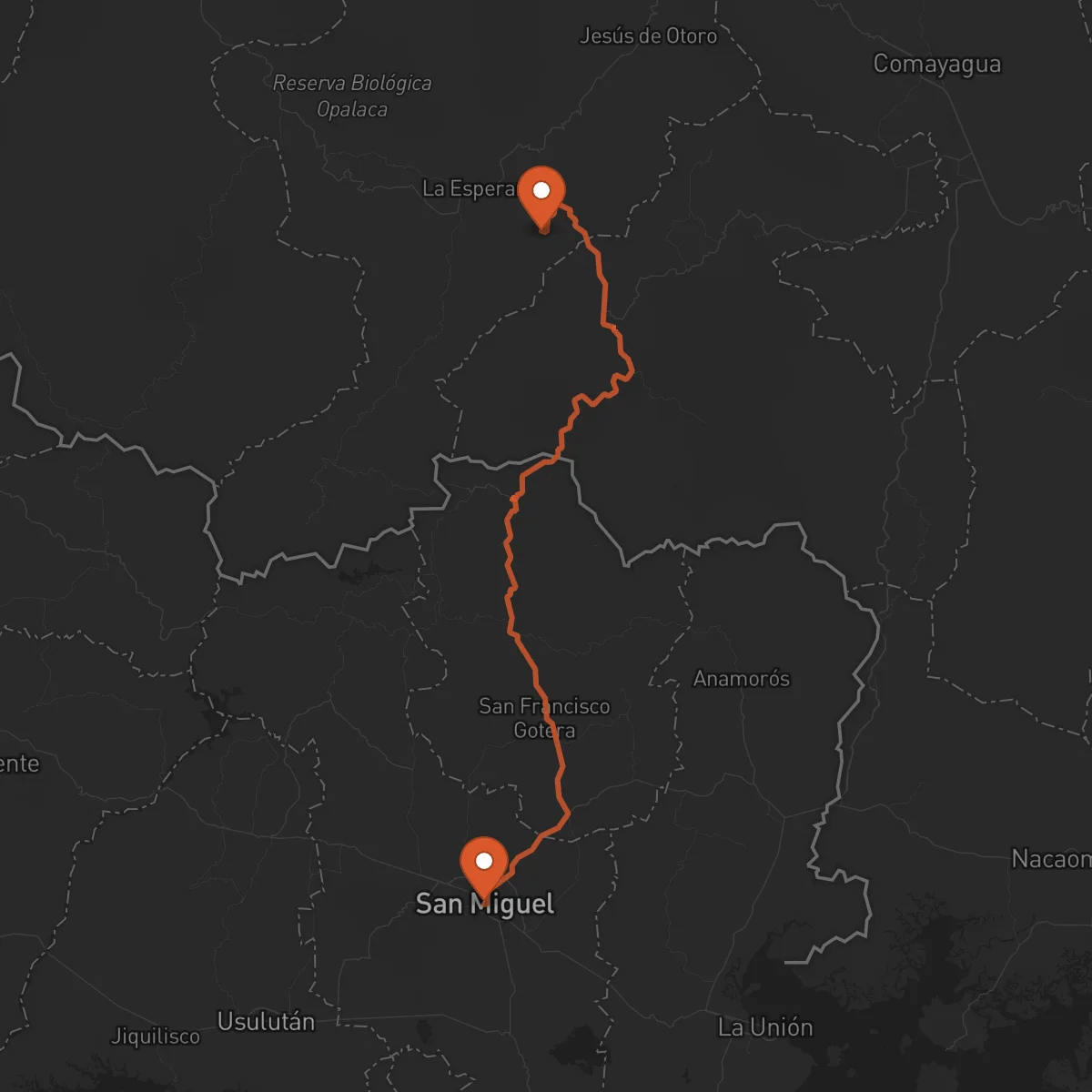 Ruta La Esperanza - San Miguel