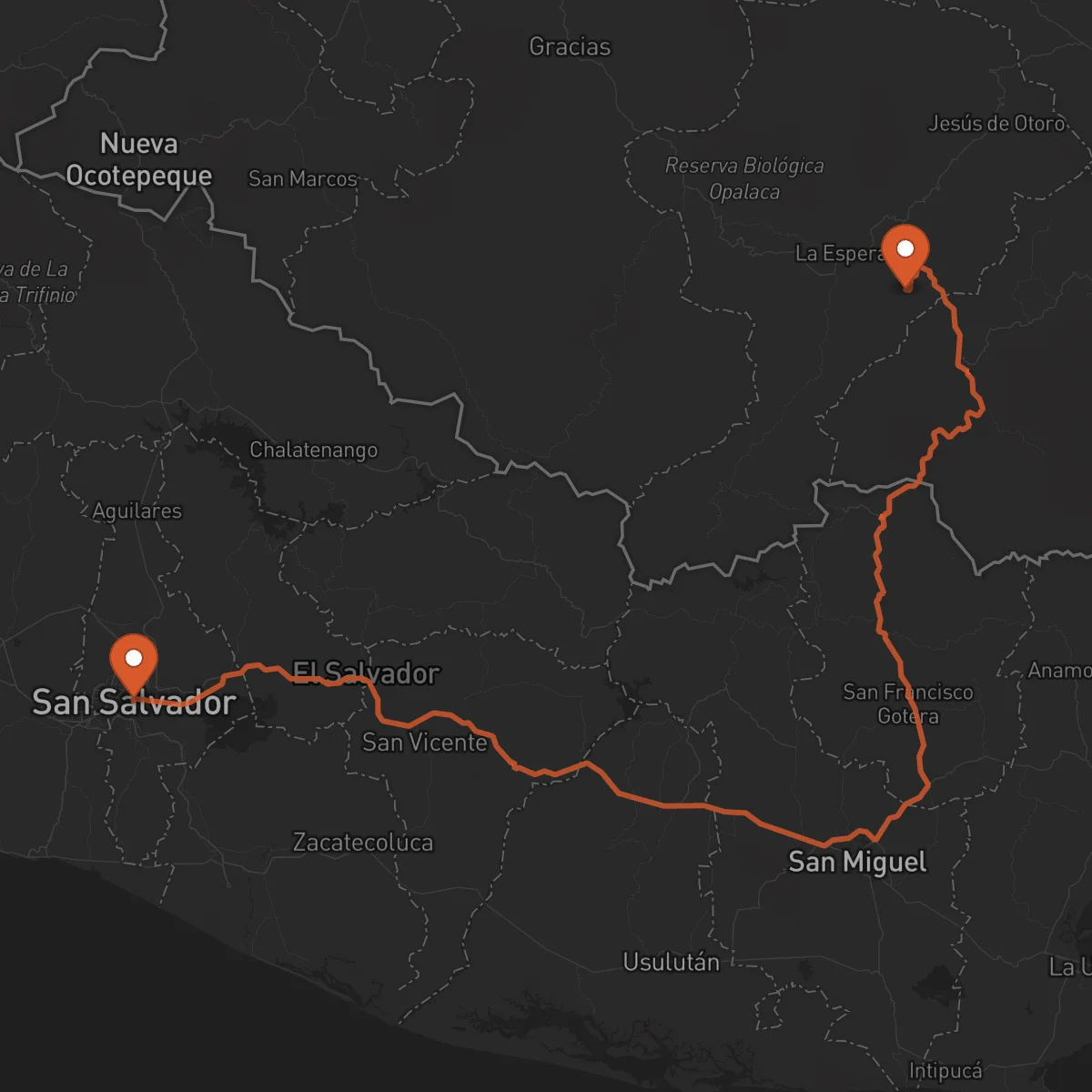 Ruta La Esperanza - San Salvador