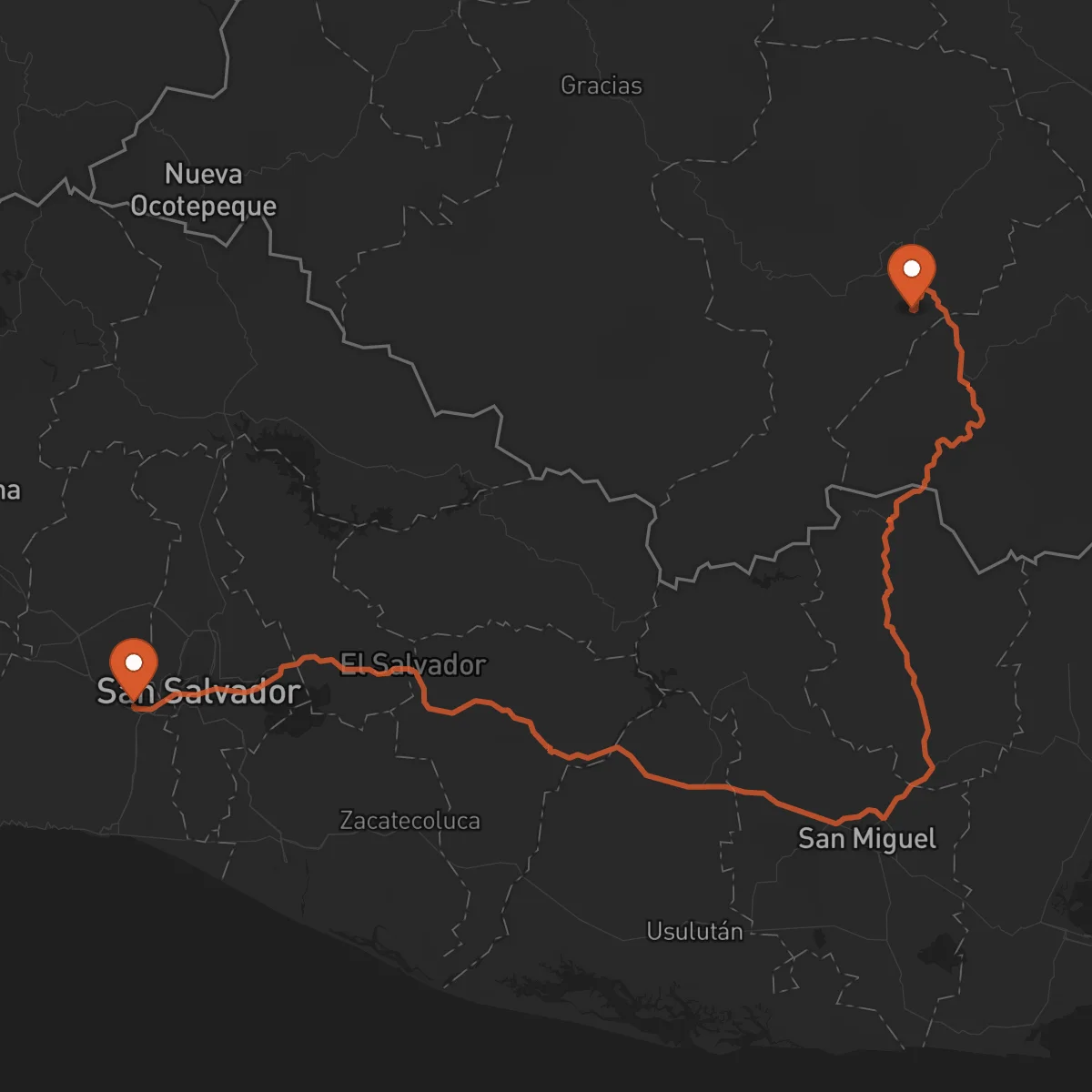 Ruta La Esperanza - Santa Tecla