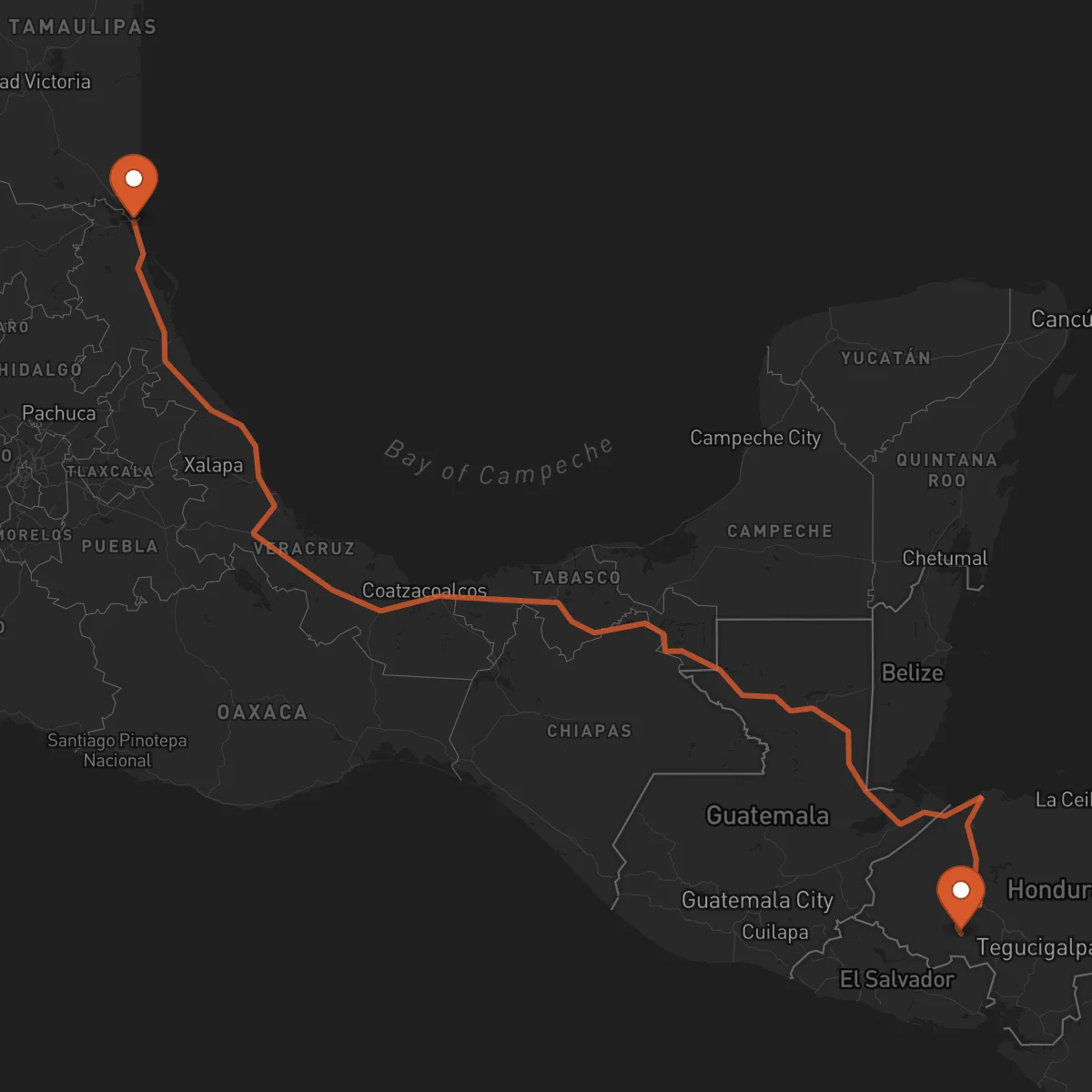 Ruta Tampico - La Esperanza