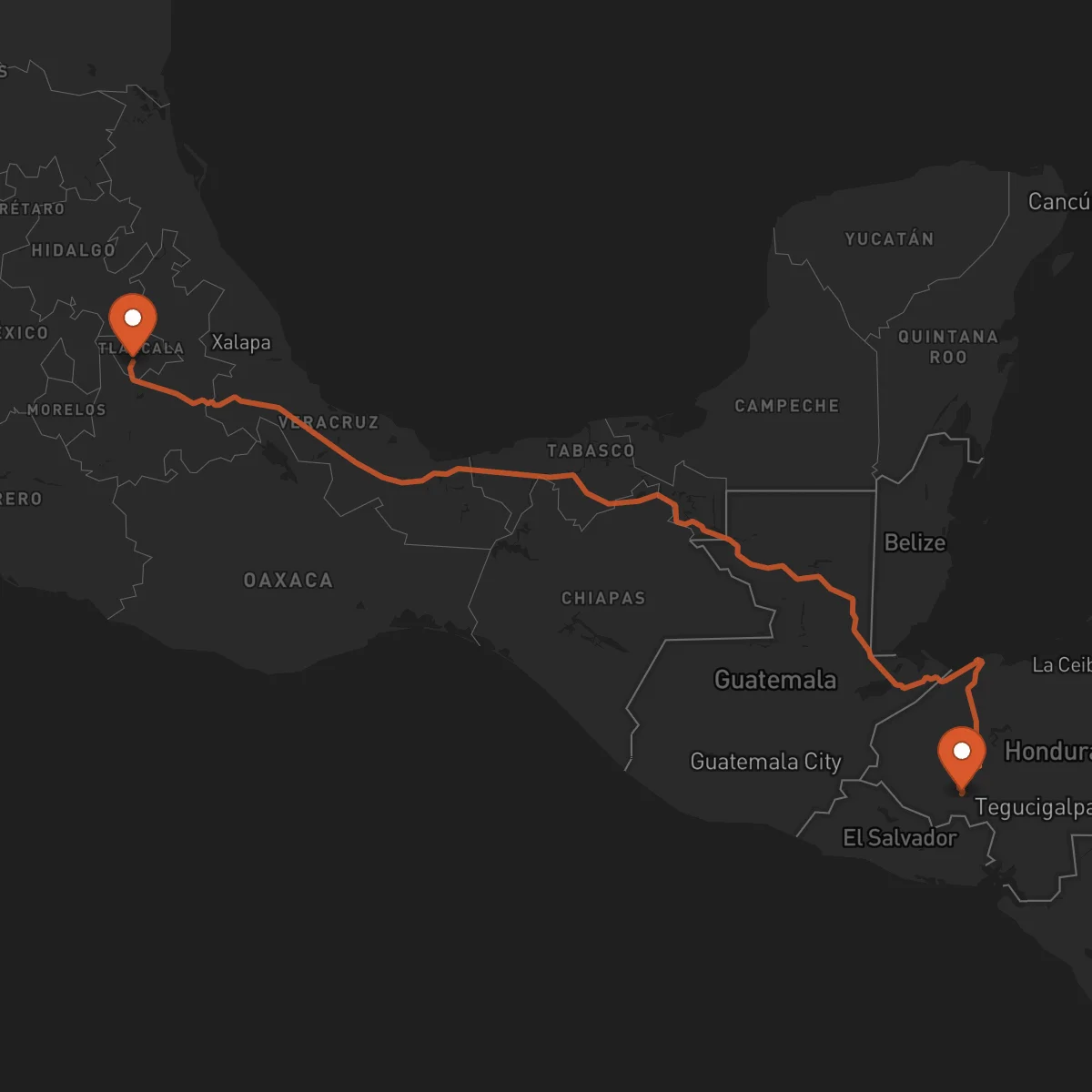 Ruta La Esperanza - Tlaxcala