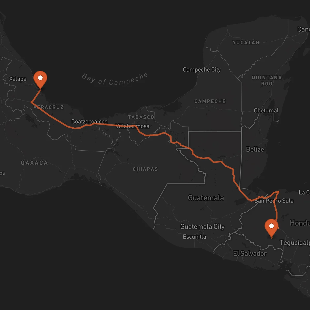 Ruta La Esperanza - Veracruz