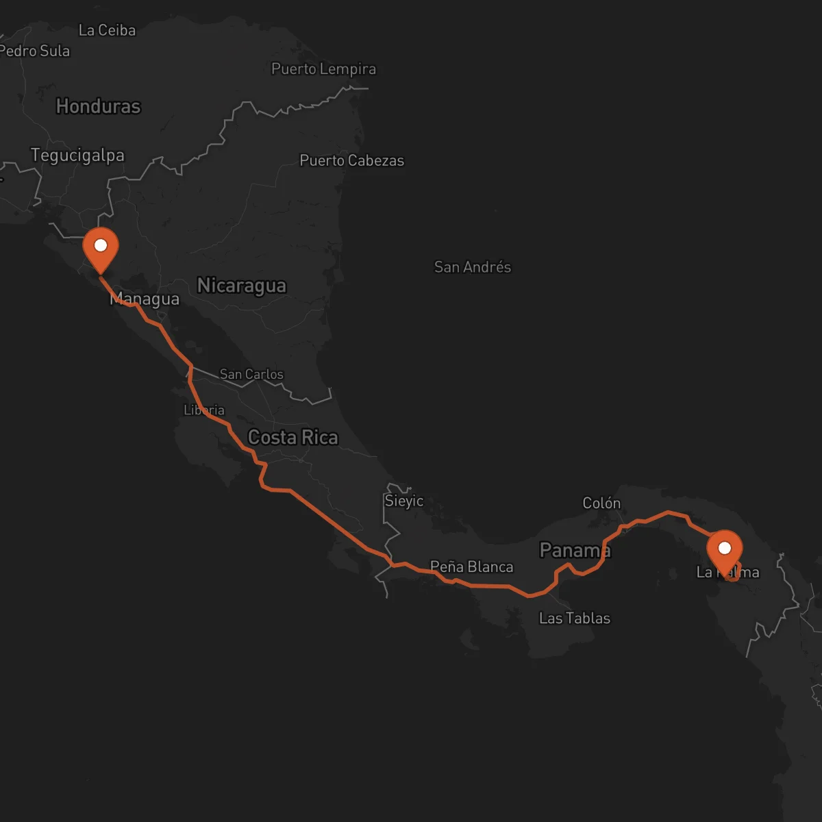 Ruta La Palma - León