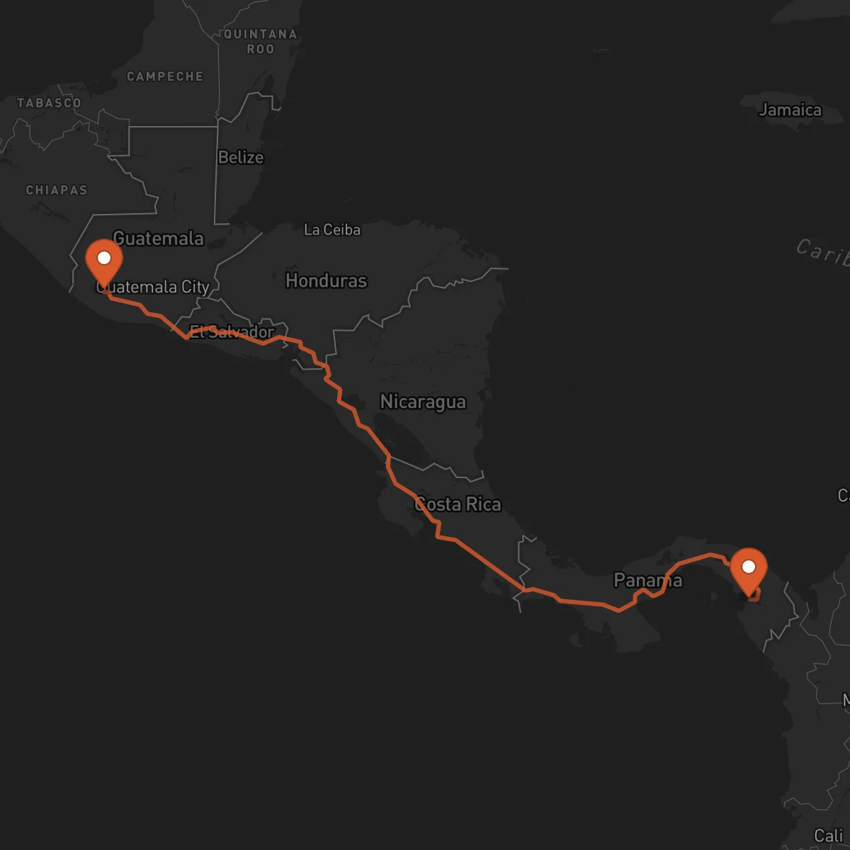 Ruta Mazatenango - La Palma
