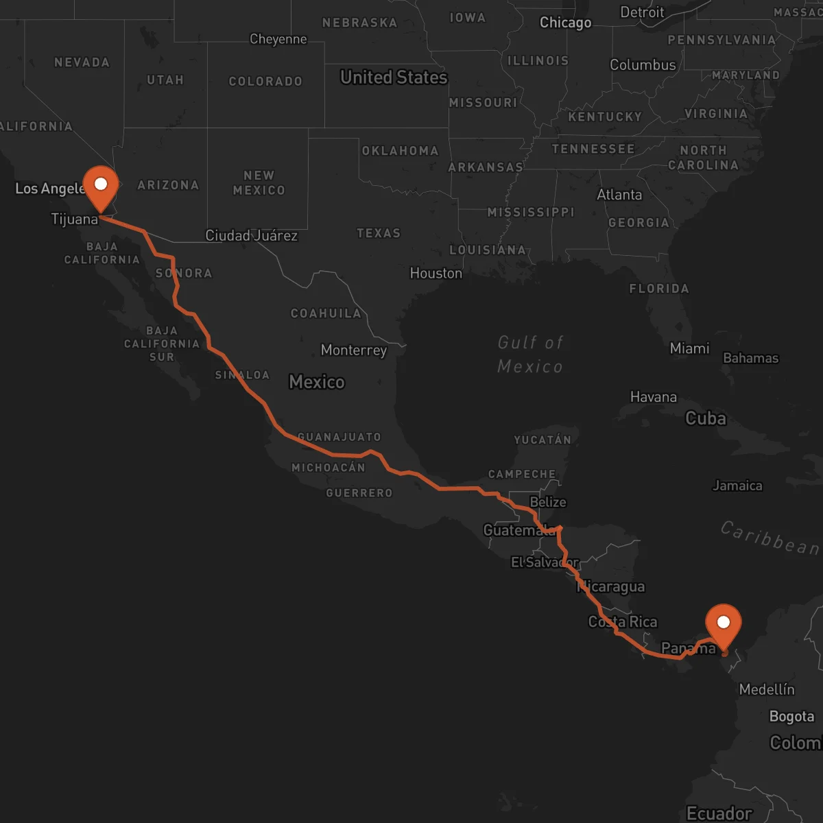 Ruta Mexicali - La Palma