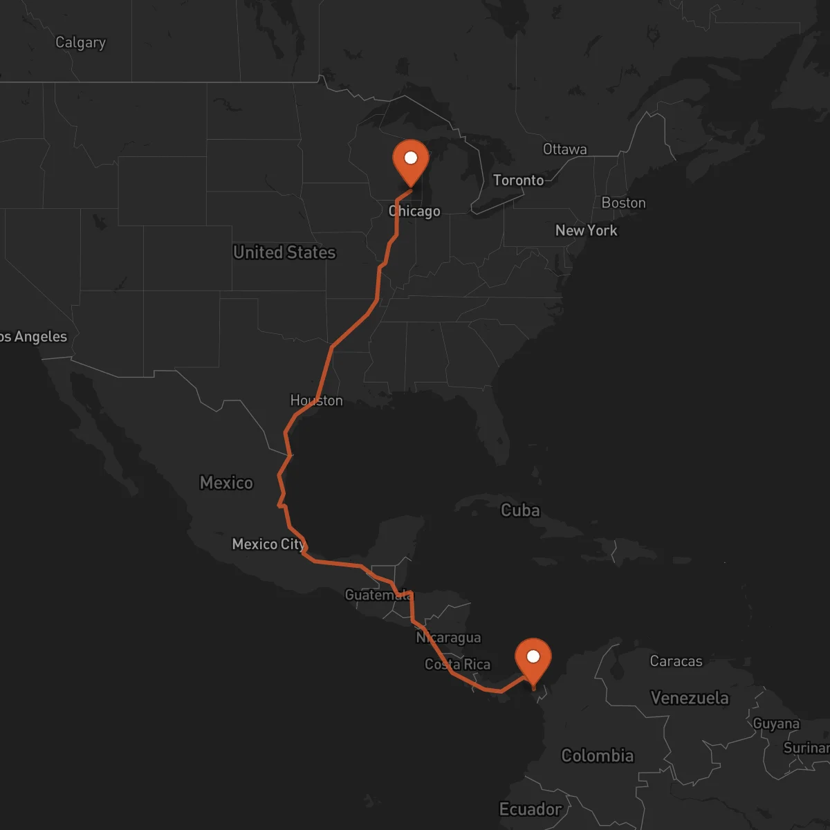 Ruta Milwaukee - La Palma