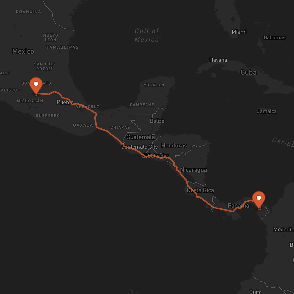 Ruta Morelia - La Palma