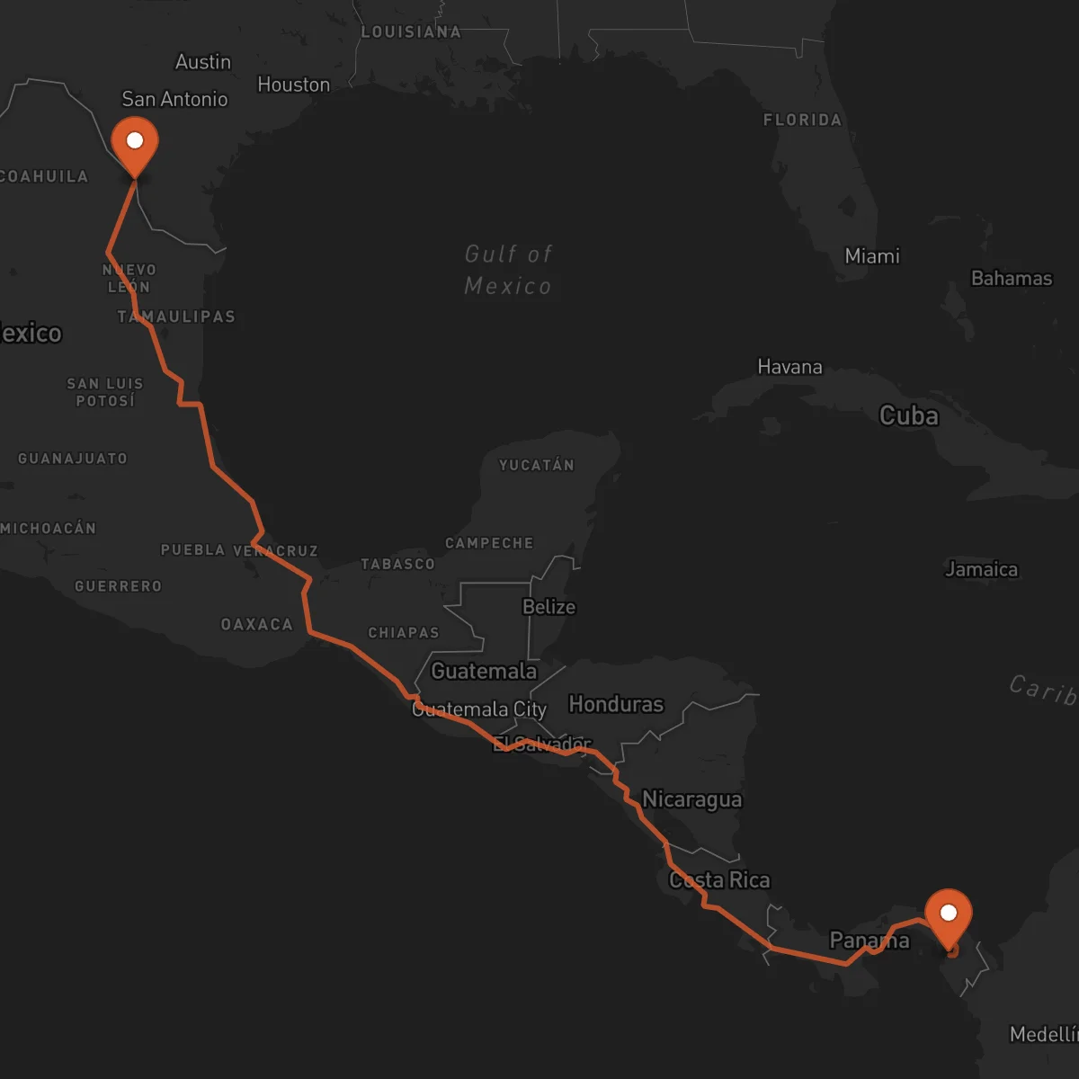 Ruta Nuevo Laredo - La Palma