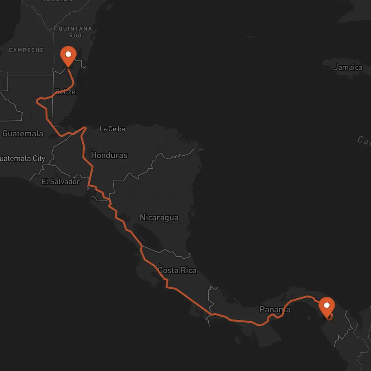 Ruta Orange Walk Town - La Palma