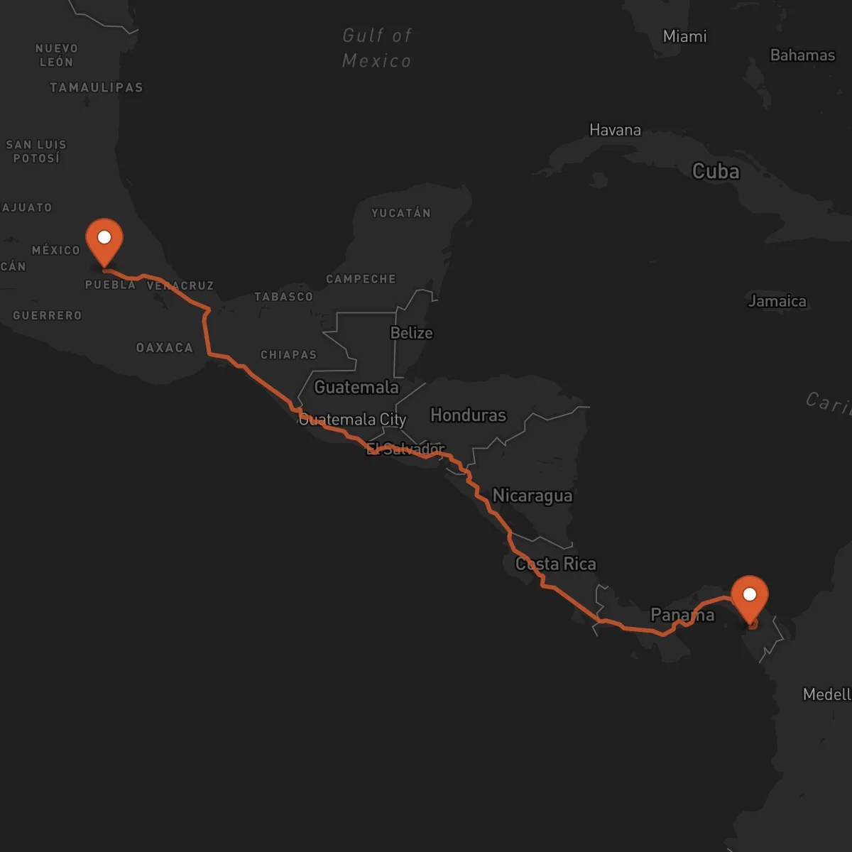 Ruta Puebla de Zaragoza - La Palma