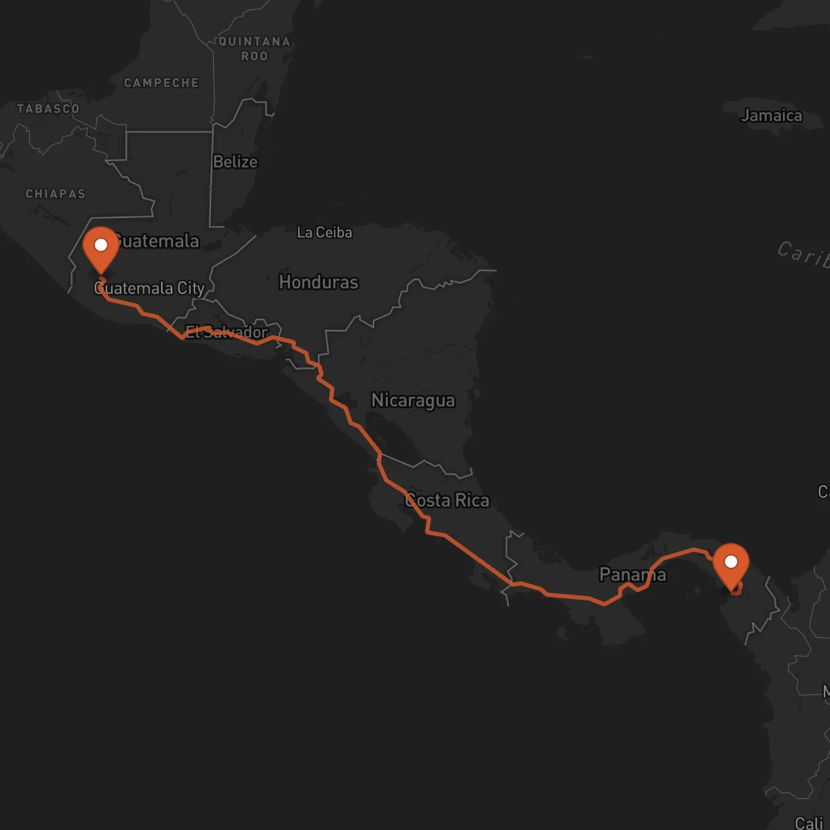 Ruta Quetzaltenango - La Palma