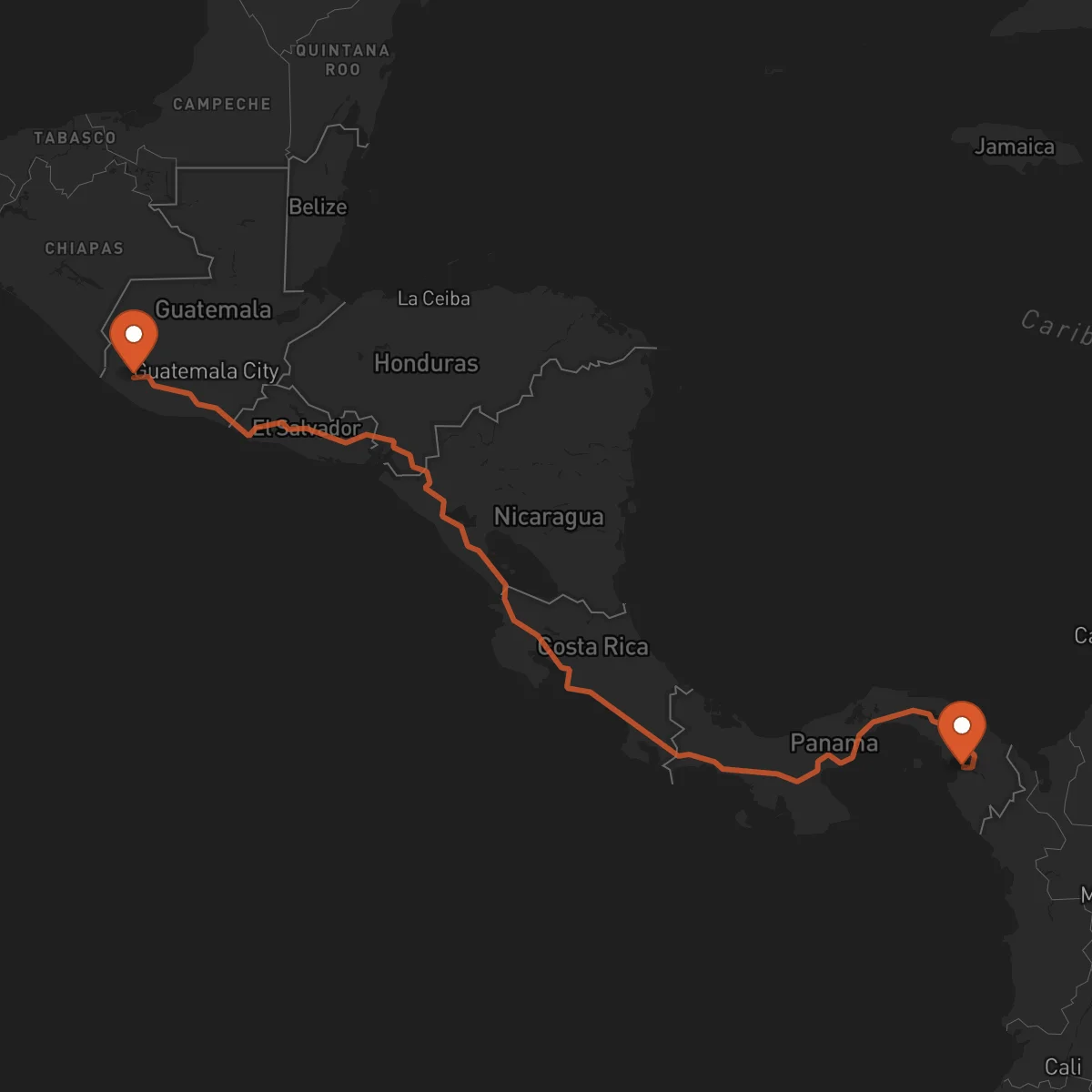 Ruta La Palma - Retalhuleu