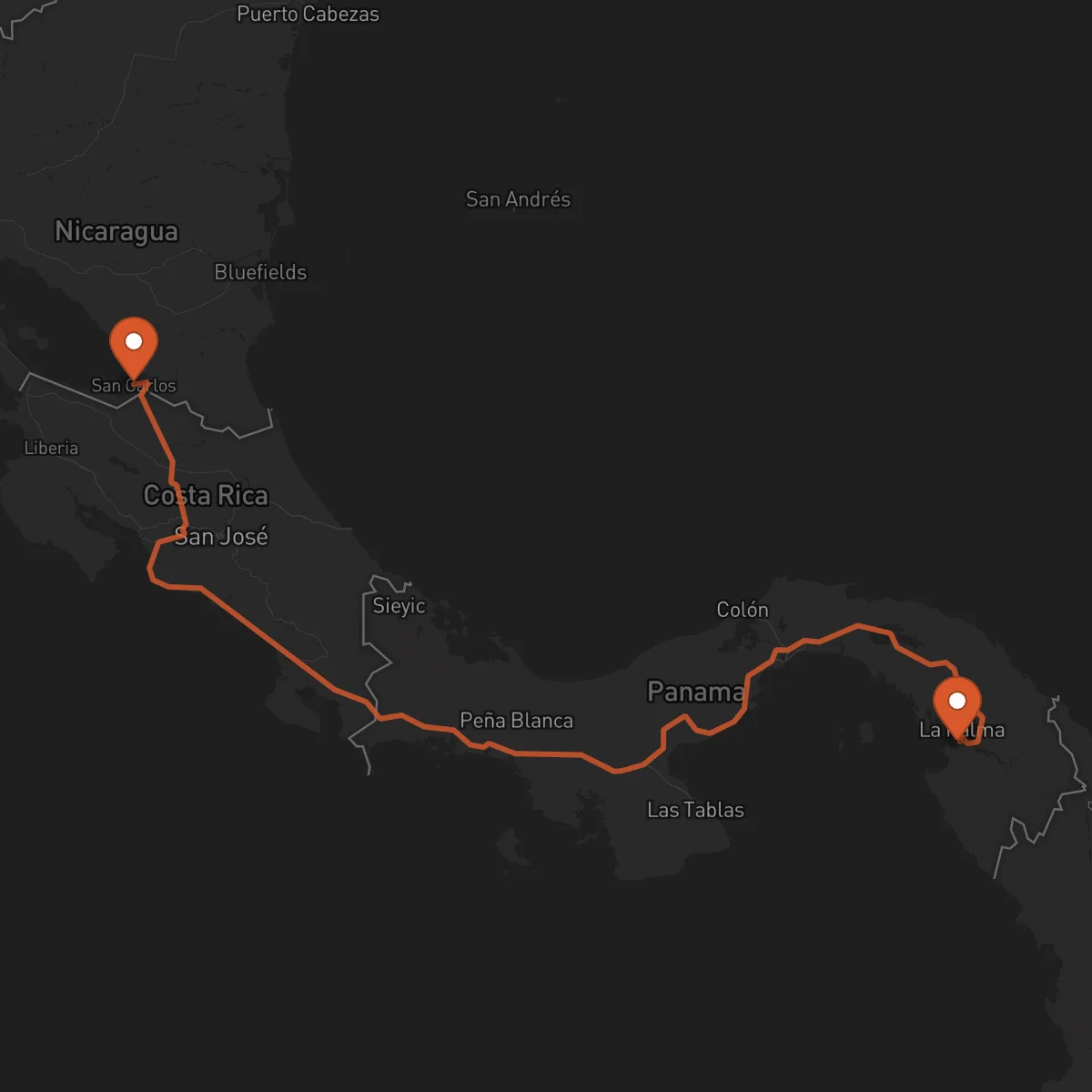 Ruta San Carlos - La Palma