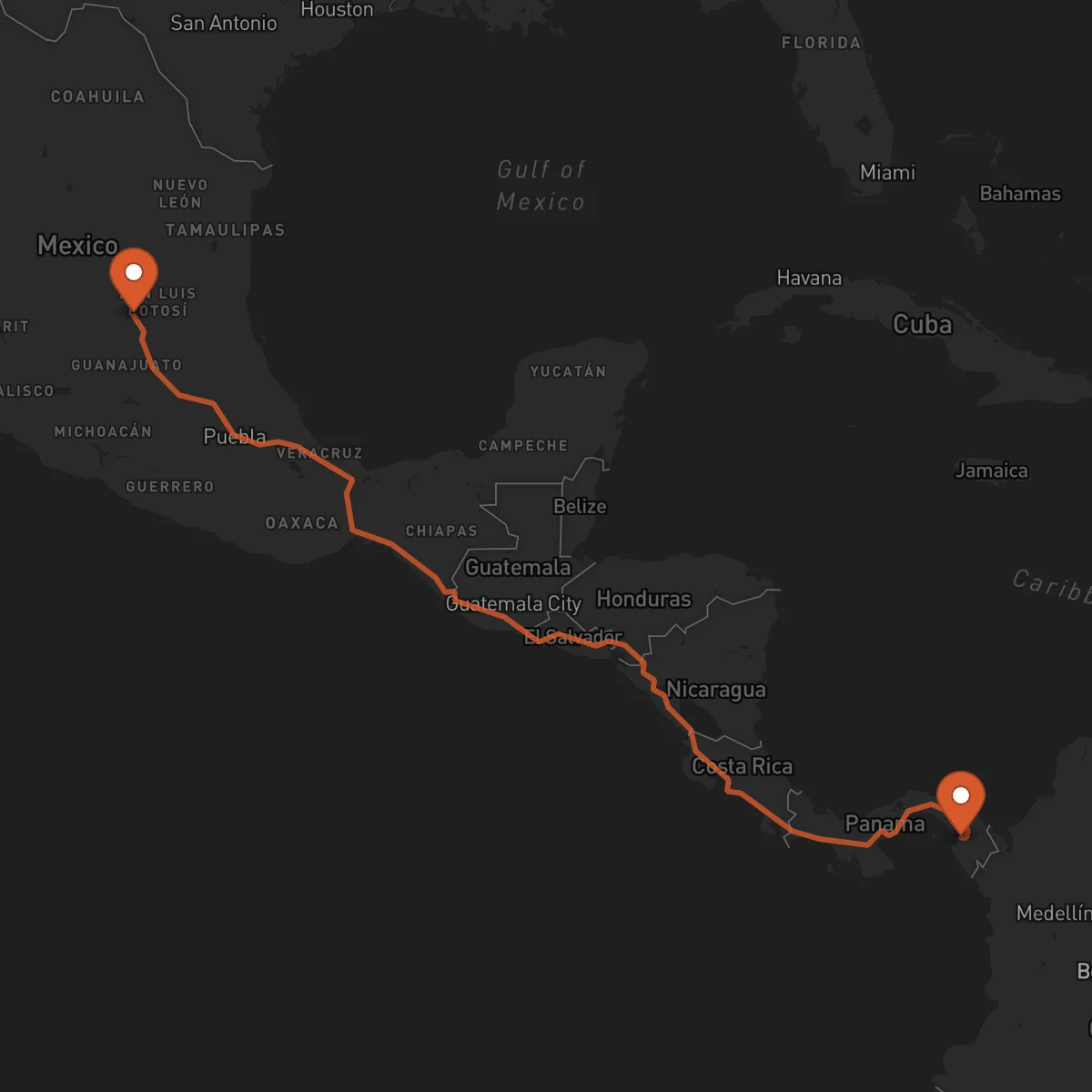 Ruta San Luis Potosí - La Palma