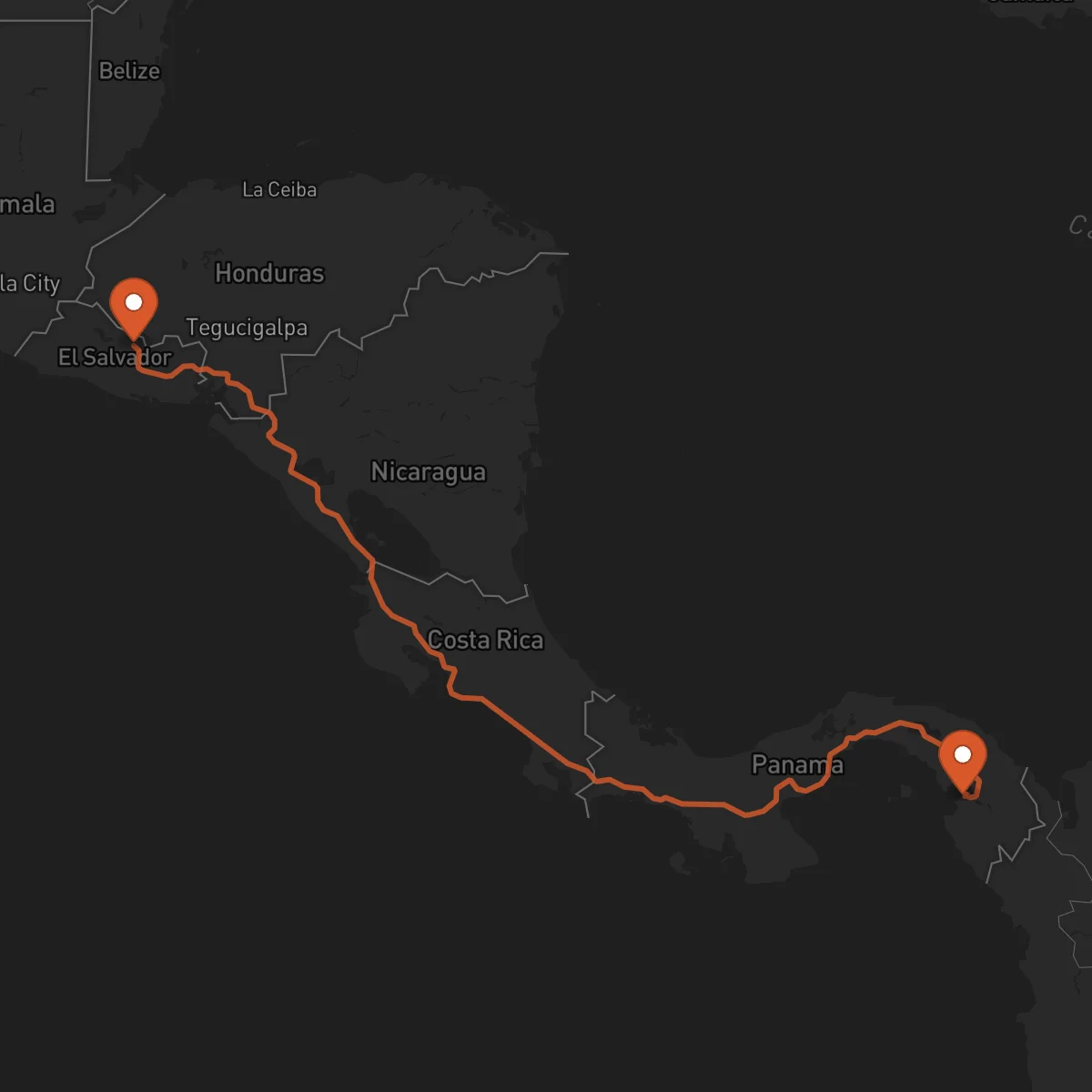 Ruta Sensuntepeque - La Palma