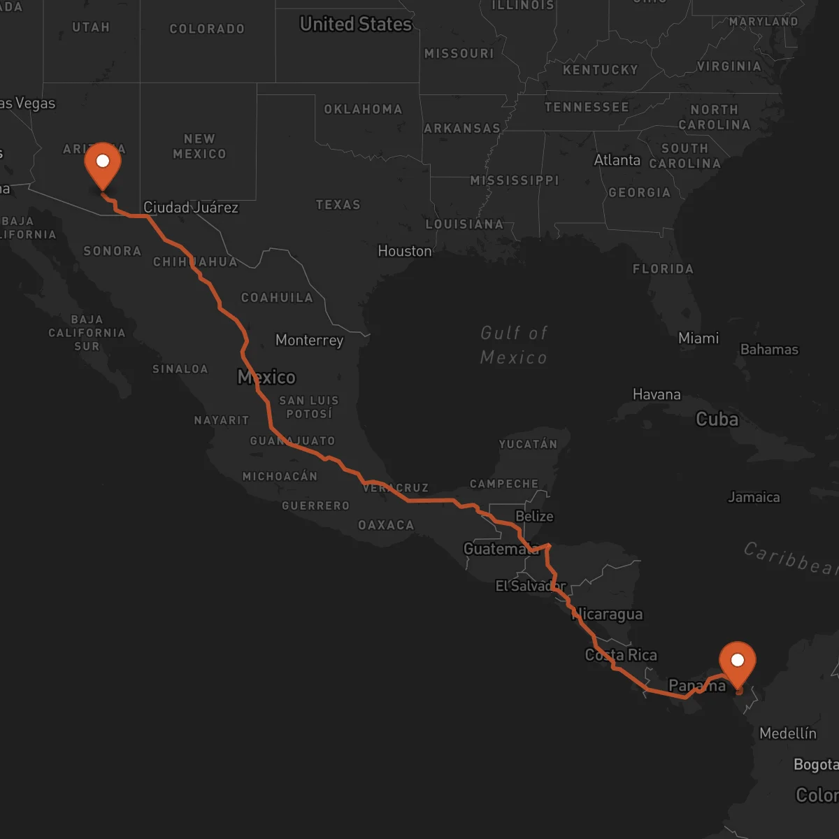 Ruta La Palma - Tucson