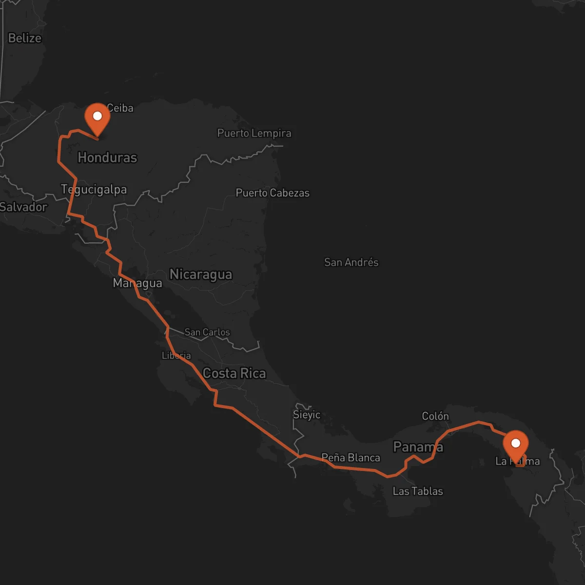Ruta Yoro - La Palma