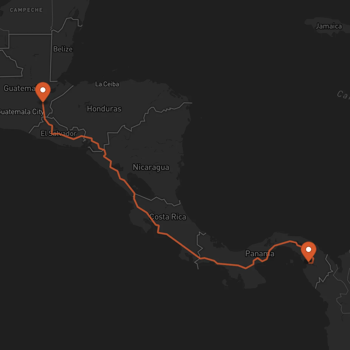 Ruta La Palma - Zacapa