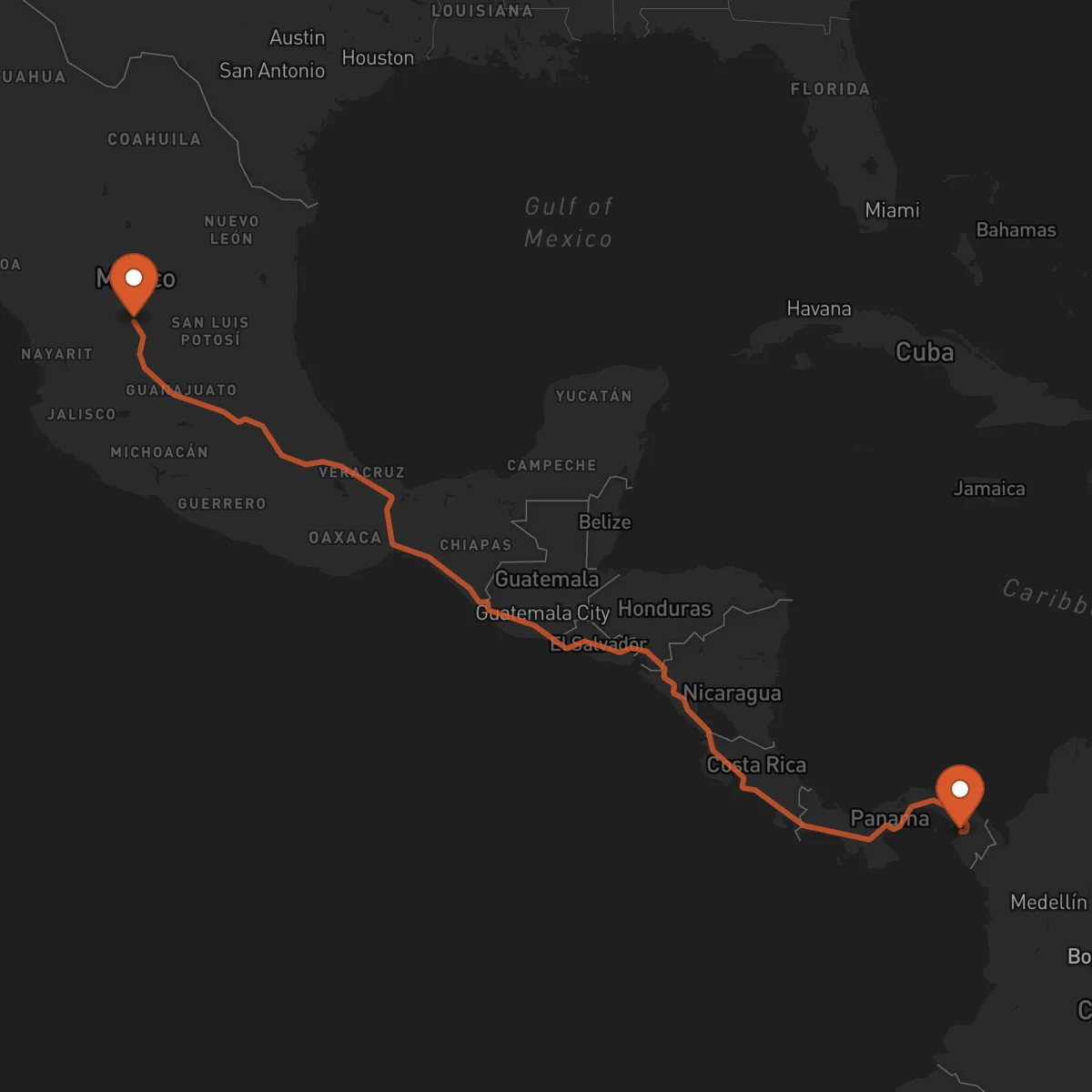 Ruta Zacatecas - La Palma